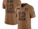 Chris Olave New Orleans Saints Nike 2023 Salute To Service Limited Jersey - Brown