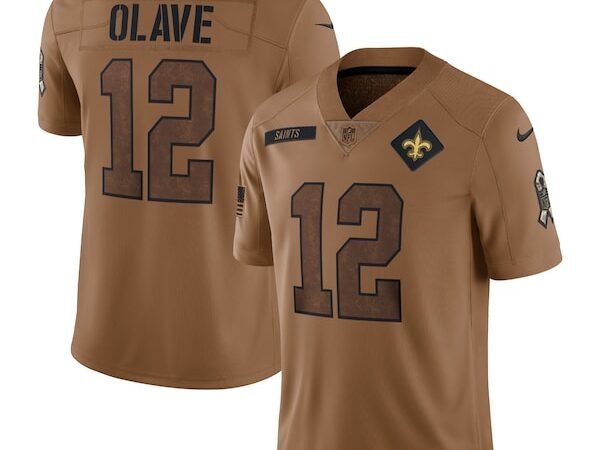 Chris Olave New Orleans Saints Nike 2023 Salute To Service Limited Jersey - Brown
