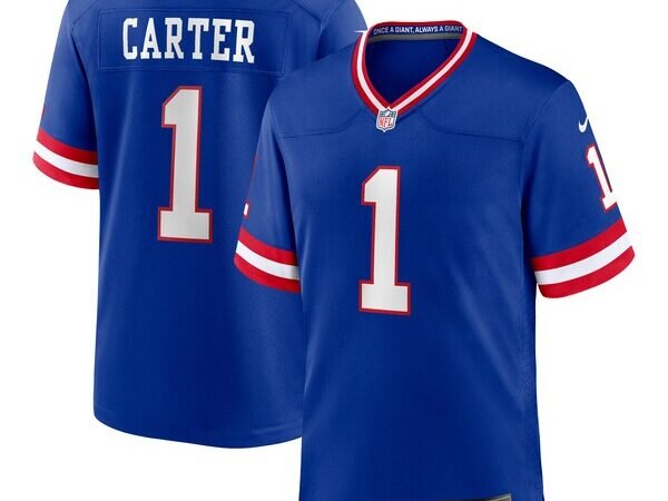 Abdul Carter New York Giants Nike First Round Pick 2nd Alternate Game Jersey - Royal