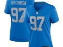 Aidan Hutchinson Detroit Lions Nike Women's Alternate Game Jersey - Blue