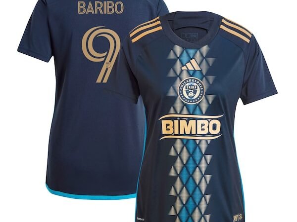 Tai Baribo Philadelphia Union adidas Women's 2024 The XV Kit Replica Player Jersey - Navy