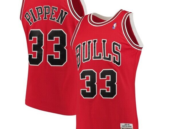 Scottie Pippen Chicago Bulls 1997/98 Big & Tall Hardwood Classics Swingman Jersey - Red