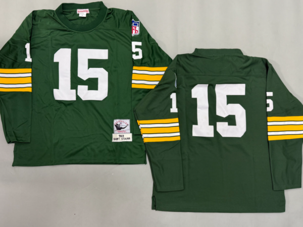 Bart Starr Green Bay Packers Authentic Throwback Retired Player Jersey
