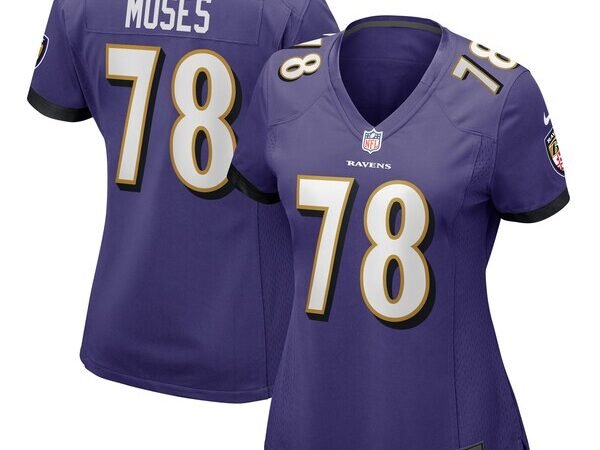 Morgan Moses Baltimore Ravens Nike Women's Game Player Jersey - Purple