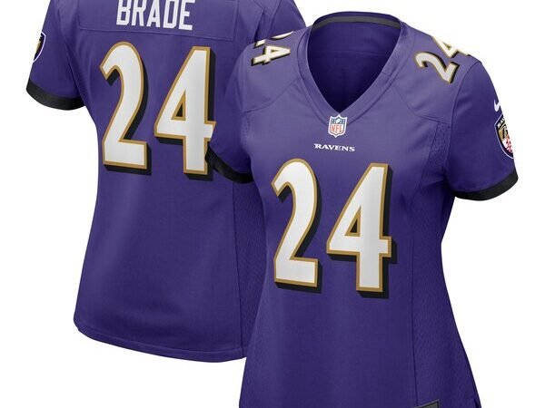 Beau Brade Baltimore Ravens Nike Women's  Game Jersey -  Purple