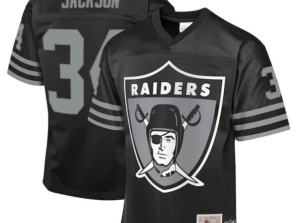 Bo Jackson Las Vegas Raiders  Youth 1988 Throwback Fashion Jersey - Black