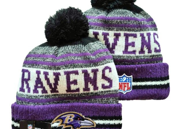 BALTIMORE RAVENS KNIT HAT