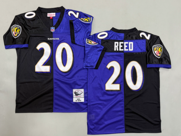 Ed Reed  Baltimore Ravens Authentic Split Throwback Retired Player Jersey