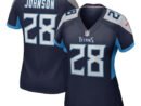 Chris Johnson Tennessee Titans Women's Nike Retired Player Game Jersey - Navy