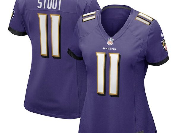 Jordan Stout Baltimore Ravens Nike Women's Player Game Jersey - Purple