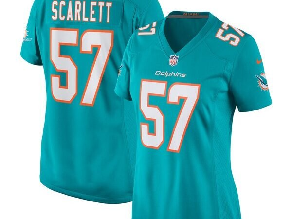 Brennan Scarlett Miami Dolphins Nike Women's Game Jersey - Aqua