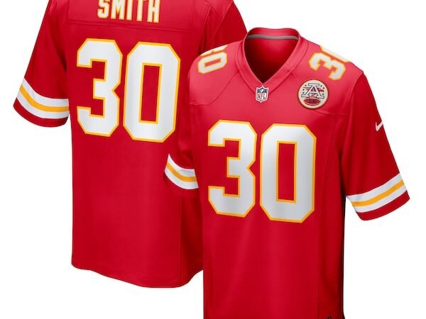 Brashard Smith Kansas City Chiefs Nike Team Game Jersey -  Red