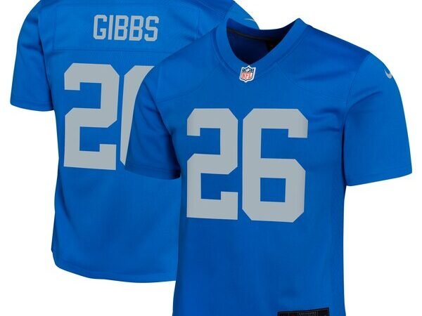 Jahmyr Gibbs Detroit Lions Nike Youth Alternate Game Jersey -  Blue