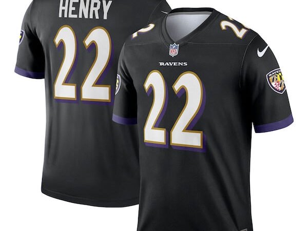 Derrick Henry Baltimore Ravens Nike Alternate Legend Jersey - Black/Purple