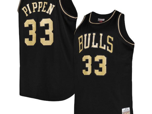 Scottie Pippen Chicago Bulls Big & Tall Hardwood Classics 1997/98 Swingman Jersey - Black