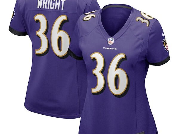 Owen Wright Baltimore Ravens Nike Women's  Game Jersey -  Purple