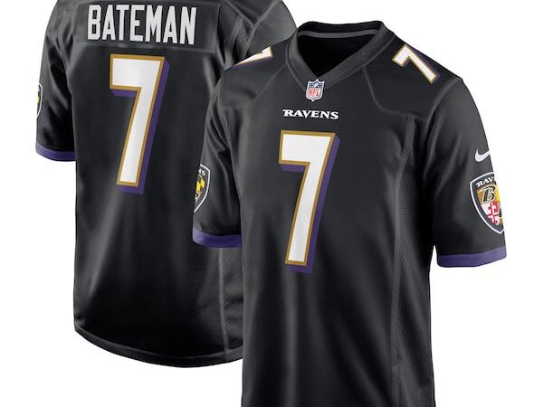 Rashod Bateman Baltimore Ravens Nike Game Player Jersey - Black