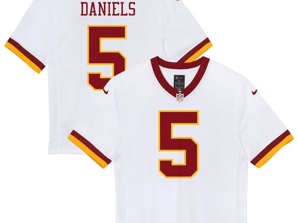 Jayden Daniels Washington Commanders Nike Preschool Game Super Bowl Era Jersey - White