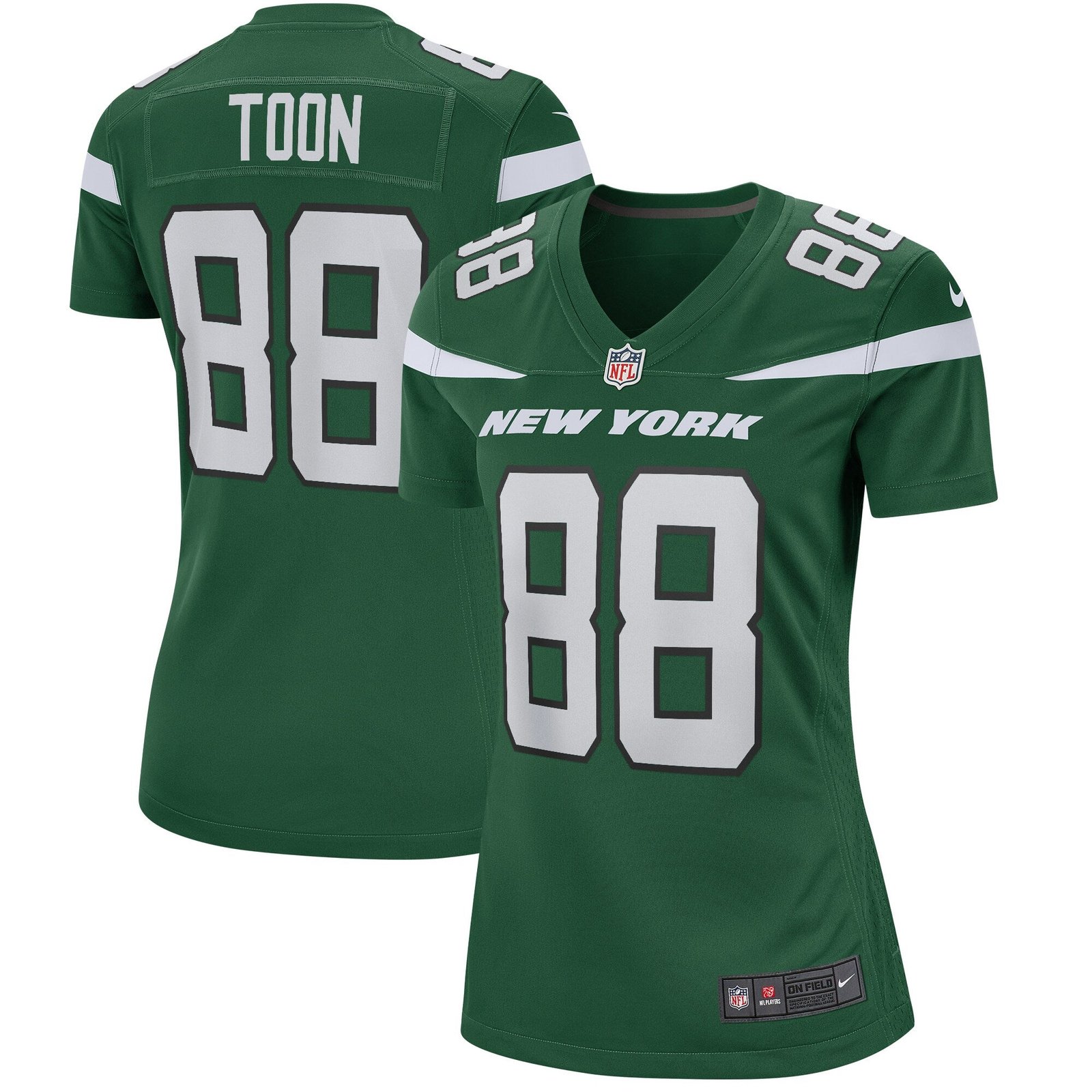 Al Toon New York Jets Nike Women's Legacy Retired Player Game Jersey - White/Green