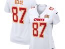 Travis Kelce Kansas City Chiefs Nike Women's Super Bowl LIX Fashion Game Jersey - Tundra White