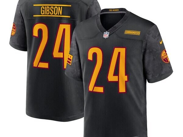 Antonio Gibson Washington Commanders Nike Youth Game Jersey - Black/Burgundy/White