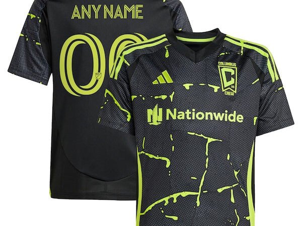 Columbus Crew adidas Youth 2025 The Goosebumps Kit Replica Custom Jersey - Black