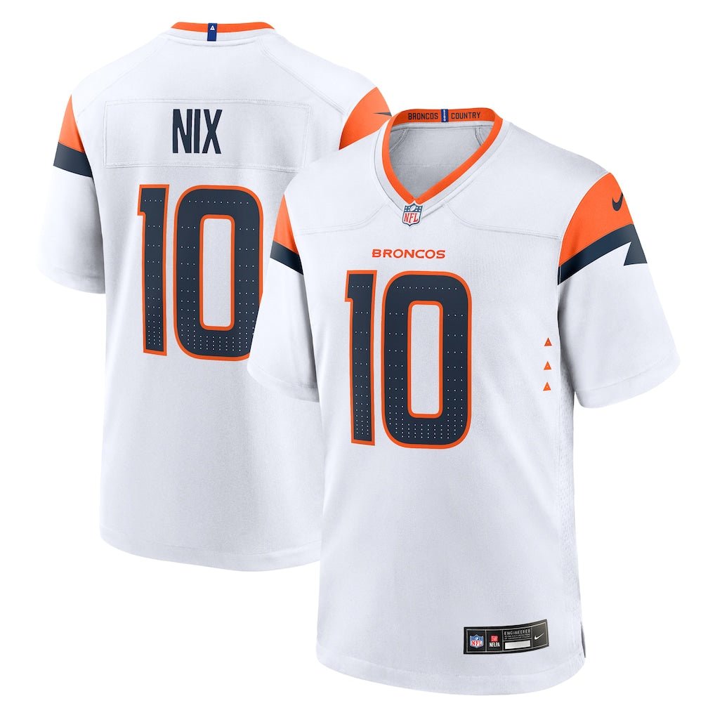 Youth Bo Nix Denver Broncos Nike Alternate Game Jersey - Navy/White