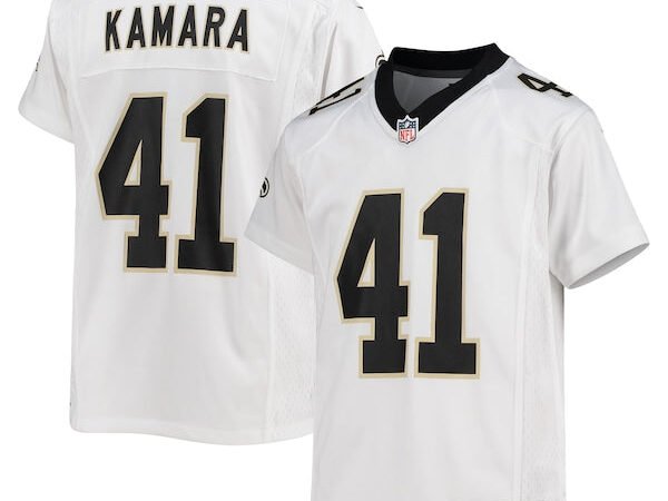 Alvin Kamara New Orleans Saints Nike Youth Game Jersey - White/Black