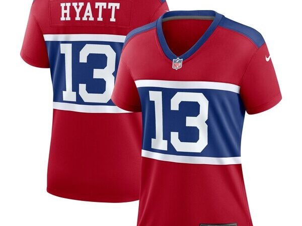 Jalin Hyatt New York Giants Nike Women's Alternate Player Game Jersey - Century Red