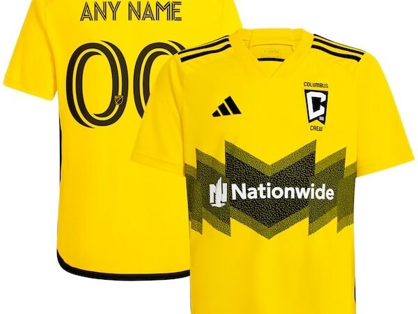 Columbus Crew adidas Youth 2024 The Home Kit Replica Custom Jersey - Yellow