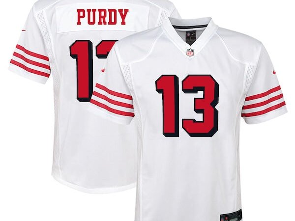 Brock Purdy San Francisco 49ers Nike Youth Alternate Player Game Jersey - White