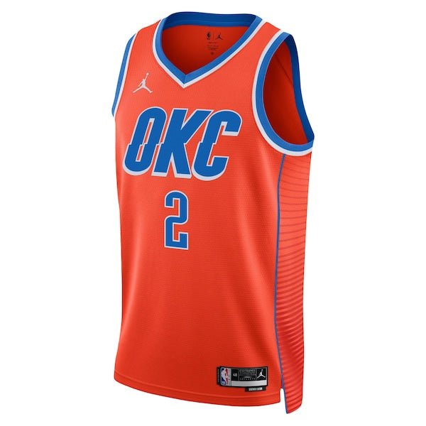 Shai Gilgeous-Alexander Oklahoma City Thunder Jordan Brand Unisex Swingman Jersey - Statement Edition - Orange