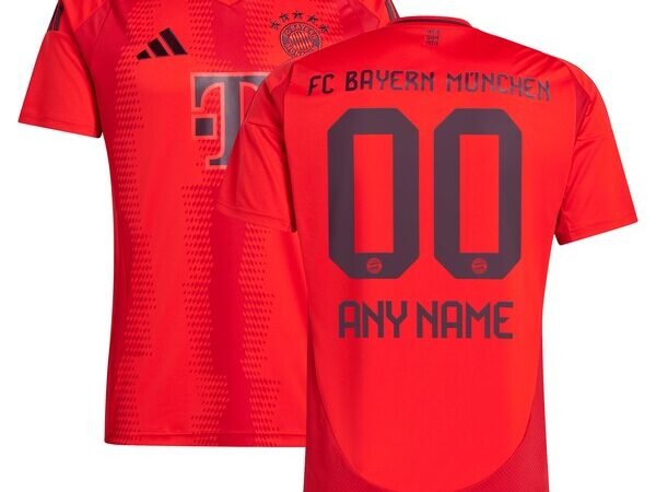 Bayern Munich adidas 2024/25 Home Replica Custom Jersey - Red