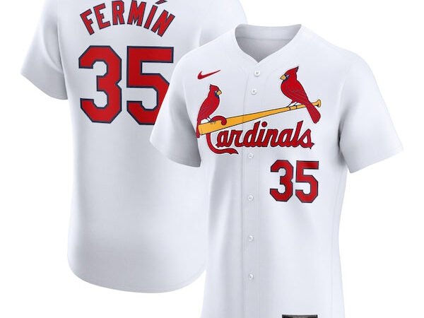 José Fermín St. Louis Cardinals Nike Home Elite Player Jersey - White