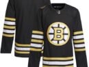 Boston Bruins adidas 100th Anniversary Primegreen Authentic Jersey - Black
