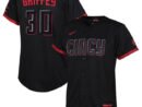 Ken Griffey Jr. Cincinnati Reds Nike Toddler 2023 City Connect Replica Player Jersey - Black