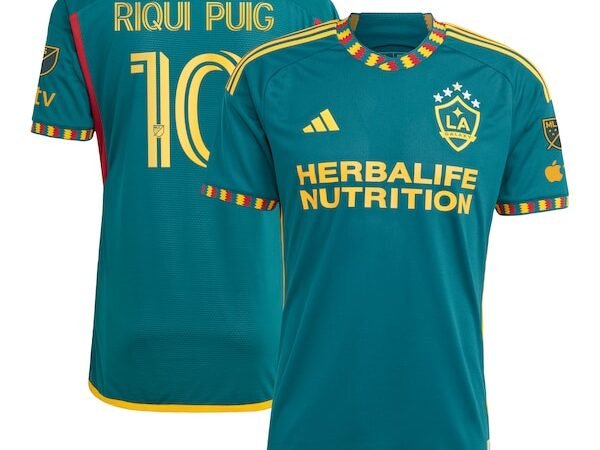 Riqui Puig LA Galaxy adidas 2024 LA Kit Authentic Player Jersey - Green/White
