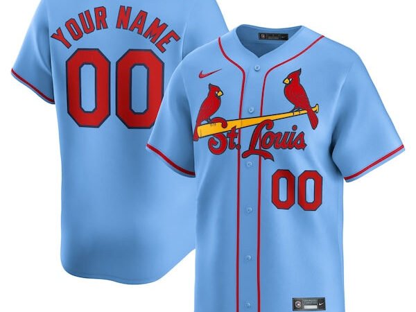 St. Louis Cardinals Nike  Alternate Limited Custom Jersey – Light Blue