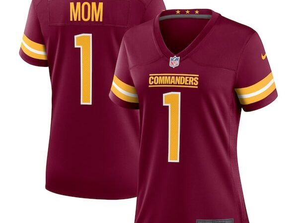 Number 1 Mom Washington Commanders Nike Women's Game Jersey - Burgundy