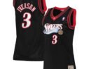 Allen Iverson Philadelphia 76ers Women's 2000/01 Hardwood Classics Swingman Jersey - Black