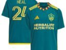 Jalen Neal LA Galaxy adidas Youth 2024 LA Kit Replica Player Jersey - Green