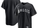 Los Angeles Angels Nike Lights Out Replica Jersey - Black