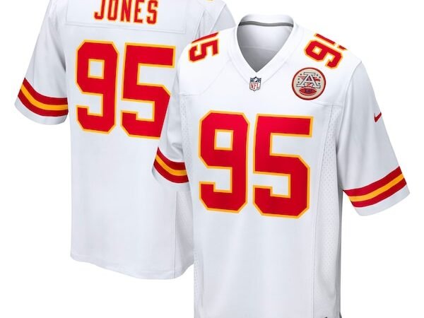 Chris Jones Kansas City Chiefs Nike Game Jersey - White/Red
