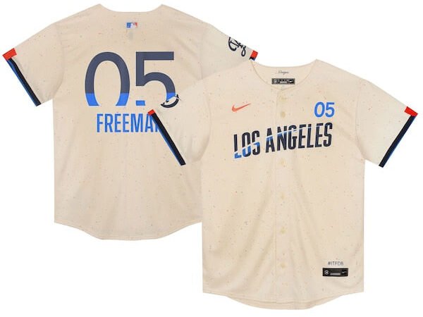 Freddie Freeman Los Angeles Dodgers Nike Preschool 2024 City Connect Limited Player Jersey - Cream