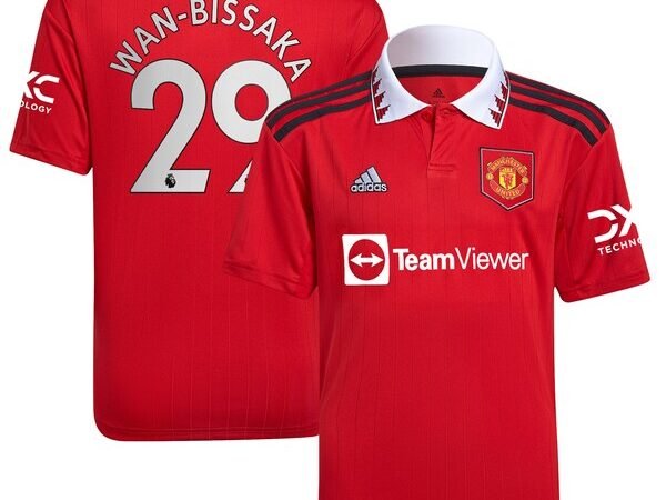 Aaron Wan-Bissaka Manchester United adidas Youth 2022/23 Home Replica Player Jersey - Red
