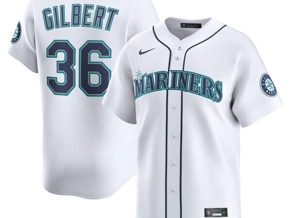 Logan Gilbert Seattle Mariners Nike Alternate Limited Player Jersey - White