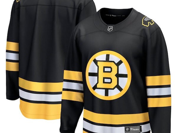 Boston Bruins  Anniversary Home Breakaway Jersey - Black