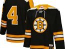 Bobby Orr Boston Bruins Big & Tall 1971 Blue Line Player Jersey - Black
