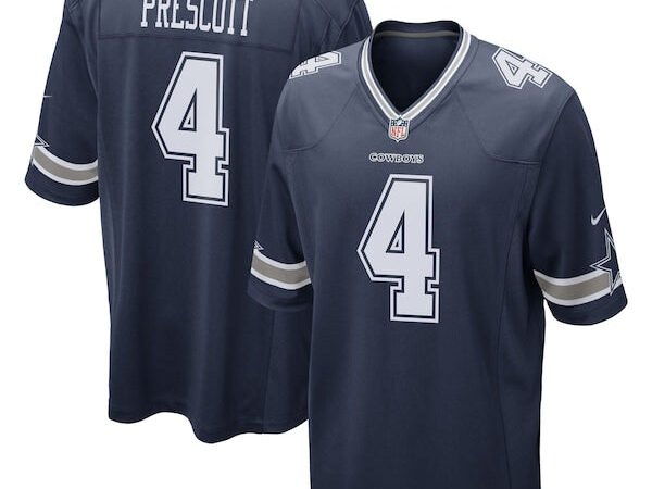 Dak Prescott Dallas Cowboys Nike Game Team Jersey - Navy/White