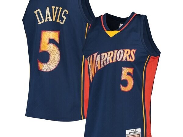 Baron Davis Golden State Warriors 2006/07 Hardwood Classics NBA 75th Anniversary Diamond Swingman Jersey - Royal